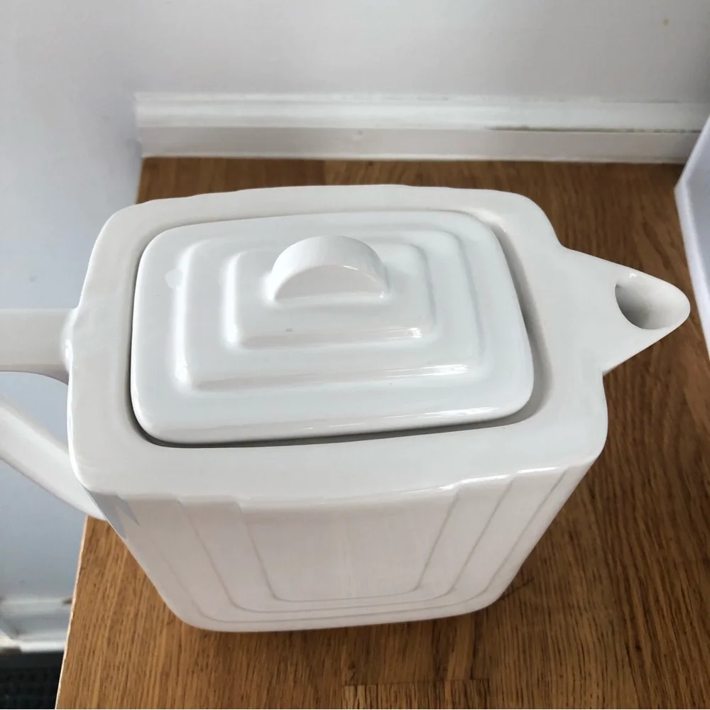VTG Deco Revival‎ White Ceramic Tea Set MCM
